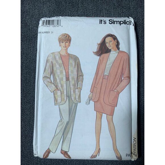 Simplicity Misses Jacket Coat Skirt Pants Sewing Pattern sz 6-24 7955 - uncut - Picture 3 of 3